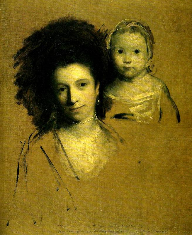 Sir Joshua Reynolds mrs john  spencer and her daughter